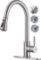 Kitchen Faucet Single Handle Brushed Nickel with Pull Down Sprayer - $45.99 MSRP