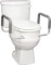 Carex 3.5 Inch Raised Toilet Seat with Arms - For Round Toilets - Elevated Toilet Riser $42.92 MSRP
