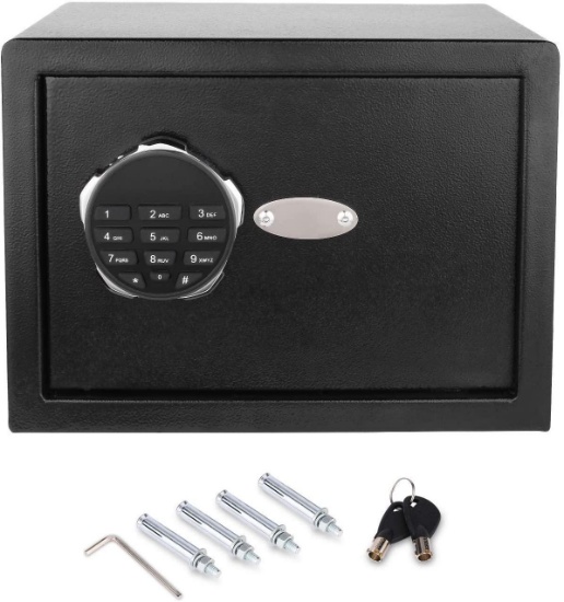 Himimi Digital Electronic Security Safe Box with Keys and Digital Lock - $89.99 MSRP