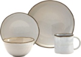 Tabletops Gallery Fashion Dinnerware Collection-Stoneware Dishes Service for 4 Dinner SaladAppetizer