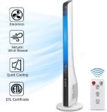 Tower Fan, 43 Inch Bladeless Oscillating Quiet Tower Fan with Remote Control $94.99 MSRP