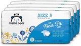 Amazon Brand - Mama Bear Best Fit Diapers Size 3, 160 Count, Bears Print (4 packs of 40) $37.99 MSRP