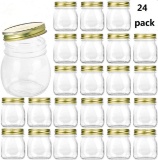 Encheng 10 oz Glass Jars With Lids,Ball Wide Mouth Mason Jars For Storage,Canning Jars $36.99 MSRP