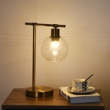 Casilvon Table Lamp Steel Glass, Bronze (ZWL120Q)