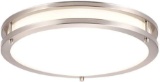 Cloudy Bay LED Flush Mount Ceiling Light,16 Inch 4000K Cool White,25W Dimmable,Brushed Nickel