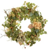POETIC WREATH F3 Large 21 inch Green Wildflower Grapevine Wreath