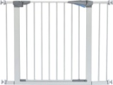 LEMKA Walk Thru Baby Gate,Auto-Close Safety Pet Gate Metal Expandable Dog Gate with Pressure Mount