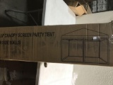 Canopy Screen Party Tent With Side Walls