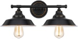 Two Light Wall Light Fixture Vanity Light Industrial Wall Sconce for Bathroom