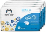 Mama Bear Best Fit Diapers Size, Bears Print (4 Packs of 36)