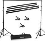 Naicee 8.5 X10FT/2.6X3M Background Stand Support System Kit w/Carrying Case(B07WQWRNN3) $44.99 MSRP