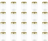 Encheng 10 oz Glass Jars, Set of 24