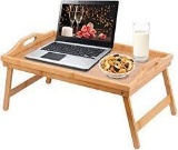 Bamboo Bed Breakfast Folding Tray-Laptop Desk