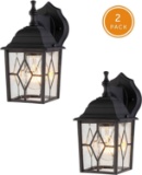 Noma 2-Pack Outdoor Wall Lantern | Waterproof Outdoor Down-Facing Exterior Lights $45.99 MSRP