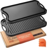 Legend Cast Iron Griddle for Gas Stovetop | 2-in-1 Reversible 20? Cast Iron Grill Pan $43.95 MSRP