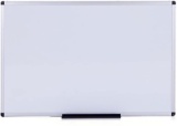 Viz-Pro Magnetic Whiteboard/Dry Erase Board, 48 X 36 Inches, Silver Aluminium Frame