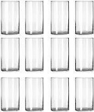 STARSIDE 12 Pack Clear Glass Cylinder Vases,Table Flowers Vase,Wedding Decorations and Formal Dinner