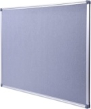 Dexboard Aluminum Framed Wall- Mounted 48 x 36 Inch Large Fabric Bulletin Board Message $61.99 MSRP