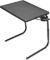 Table Mate II Folding TV Tray Table and Cup Holder with 6 Height and 3 Angle Adjustments