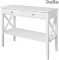 ChooChoo Console Sofa Table Classic X Design with 2 Drawers, Narrow Console Table - $124.99 MSRP