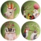 Vicki Sawyer Frolicking Friends 7 Inch Plates - Set of 4 Bone China