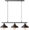 EE Eleven Master Black Pendant Lighting Kitchen Island Light Baking Paint Finish