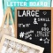 Little Hippo Letter Board 12x18 |+690 PRECUT Letters +Stand +Cursive Words +Upgraded Wooden Sorting