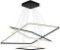 ROYAL PEARL Modern Square Led Chandelier Adjustable Hanging Light