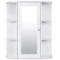 Costway Bathroom Cabinet Single Door Shelves Wall Mount Cabinet (HW58718)