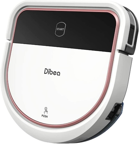 Dibea Robotic Vacuum Cleaner 2 in 1 Vacuuming and Mopping Robot D-Shape Design Strong Suction Quiet