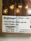 Brightown Clear G40 Globe String Light Set