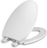 WSSROGY Elongated Toilet Seat with Cover, Slow Close