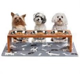 Yangbaga Elevated Dog Bowls, Raised Dog Bowls with Stainless Steel Dog Bowls - $33.99 MSRP