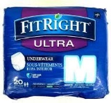 FITRIGHT ULTRA UNDERWEAR MEDIUM Qty 20