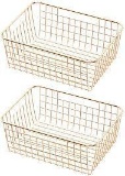 Cambond 2 Pack Wire Baskets for Storage Metal Basket Pantry Organizer Storage Bin - $28.99 MSRP