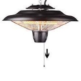 Electrical Patio Heater, Ceiling Mounted, Outdoor or Indoor Use