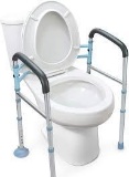 OasisSpace Stand Alone Toilet Safety Rail - Heavy Duty Medical Toilet Safety Frame - $56.99 MSRP