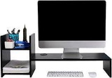 PAG Desktop Bookshelf Monitor Printer Stand Computer Riser Wood Desk Organizer - $28.99 MSRP