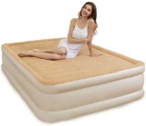 WjxBoos Inflatable Mattress With Built-in Pump, Home Hard-beam Airbed Flocking Pvc Inflatable Bed