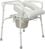 Carex Commode Seat Riser - Toilet Lift Commode Chair For Seniors, Elderly, Handicap