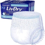 LivDry Adult S Incontinence Underwear, Overnight Comfort Absorbency, Leak Protection $67.99 MSRP