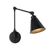 Vintage Wall Sconce Lighting in Black Matte Finish