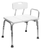 Carex Transfer Bench w/ Back Reversible Right or Left Handed Entry Shower Chair $42.99 MSRP