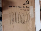 Spirich 30 inch Tall 3 Panel Dog Gate