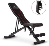 Flybird Adjustable Bench,Utility Weight Bench for Full Body Workout- Multi-Purpose Foldable