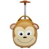 Emmzoe Kids Toddler 15? Carry On Animal Trolley Hardshell Luggage Mooch Monkey - $44.99 MSRP