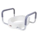 Carex Toilet Seat Elevator With Handles - For Standard Toilet Seats