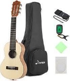 Donner Guitalele DGL-1 28'' Travel Guitar Ukulele Package 6 String Ukulele Spruce Mahogany Body