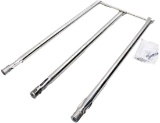 Grill Burner Tube for Weber Spirit Burners (with Side Control Knobs), Stainless Steel