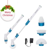 Mincoreason Electric Spin Scrubber,360 Cordless Bathroom Scrubber w/3 Replaceable Shower Brush Heads